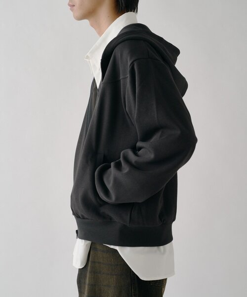 goocy(グーシー)の「ボンディングスウェットZIPPK(パーカー・メンズ・グレー/ブラック・LARGE/MEDIUM)」の5枚目の写真