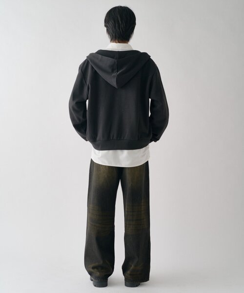 goocy(グーシー)の「ボンディングスウェットZIPPK(パーカー・メンズ・グレー/ブラック・LARGE/MEDIUM)」の12枚目の写真