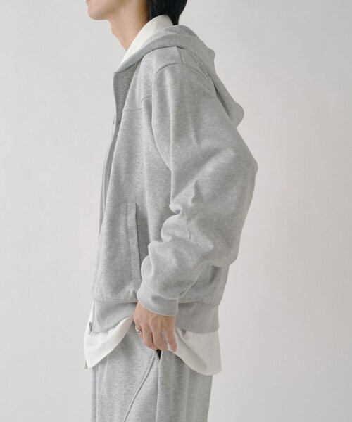 goocy(グーシー)の「ボンディングスウェットZIPPK(パーカー・メンズ・グレー/ブラック・LARGE/MEDIUM)」の15枚目の写真