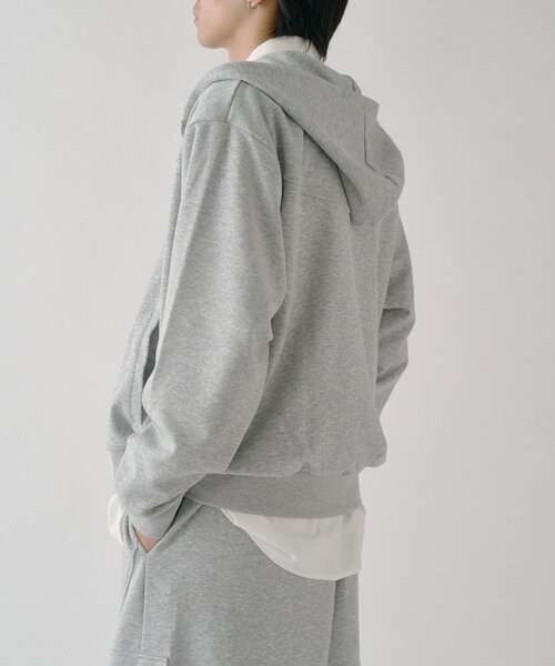 goocy(グーシー)の「ボンディングスウェットZIPPK(パーカー・メンズ・グレー/ブラック・LARGE/MEDIUM)」の16枚目の写真