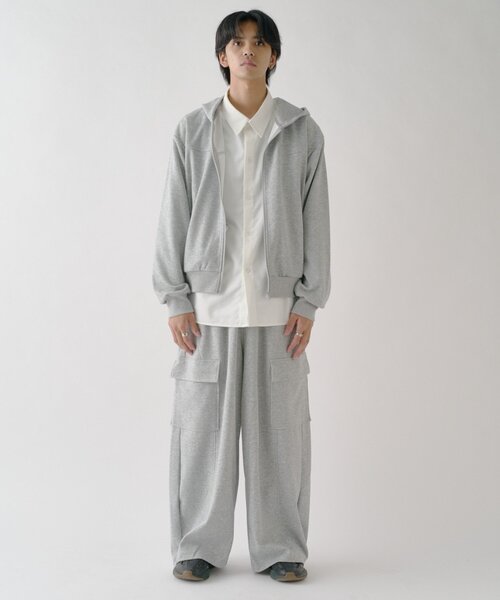 goocy(グーシー)の「ボンディングスウェットZIPPK(パーカー・メンズ・グレー/ブラック・LARGE/MEDIUM)」の18枚目の写真