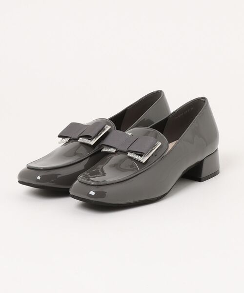 Bridget Birkin（ブリジットバーキン）の「【Bridget Birkin】ビジューオペラリボンスクエアローファー(561650)（ローファー・レディース・ブラック系その他/ブラック/グレー・24.5/24/22.5/23.5/23）」の3枚目の写真