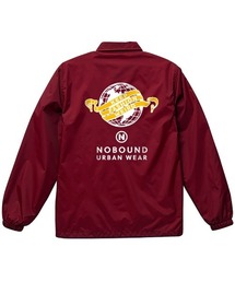 NOBOUND（ノーバウンド） コーチジャケット イラスト ロゴ バックプリント 裏トリコット アウター メンズ ユニセックス