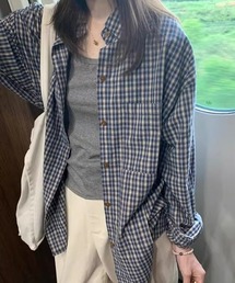 oversized checkered shirt