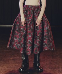 スカート(レッド/赤色系・花柄・ボタニカル柄)ファッション通販 スカート(レッド/赤色系・花柄・ボタニカル柄)ファッション通販