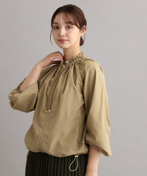 LAURA ASHLEY(ローラアシュレイ)の「【ミノテック(R)/袖口・裾ゴム仕様】ギャザーブルゾン(ブルゾン・レディース・ベビーピンク/ベージュ/ブラック・38/40)」の21枚目の写真