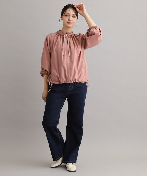 LAURA ASHLEY(ローラアシュレイ)の「【ミノテック(R)/袖口・裾ゴム仕様】ギャザーブルゾン(ブルゾン・レディース・ベビーピンク/ベージュ/ブラック・38/40)」の16枚目の写真