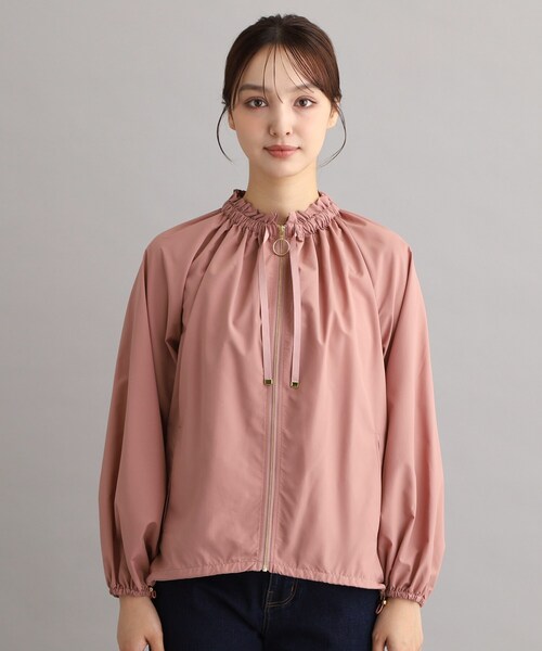 LAURA ASHLEY(ローラアシュレイ)の「【ミノテック(R)/袖口・裾ゴム仕様】ギャザーブルゾン(ブルゾン・レディース・ベビーピンク/ベージュ/ブラック・38/40)」の13枚目の写真
