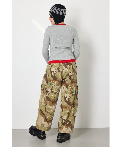 RODEO CROWNS WIDE BOWL(ロデオクラウンズワイドボウル)の「フェイクレイヤードヘンリーネックトップス(Tシャツ/カットソー・レディース・ブルー系その他2/グレー系その他/杢グレー/ブラック・FREE)」の14枚目の写真