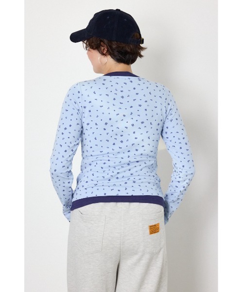 RODEO CROWNS WIDE BOWL(ロデオクラウンズワイドボウル)の「フェイクレイヤードヘンリーネックトップス(Tシャツ/カットソー・レディース・ブルー系その他2/グレー系その他/杢グレー/ブラック・FREE)」の17枚目の写真
