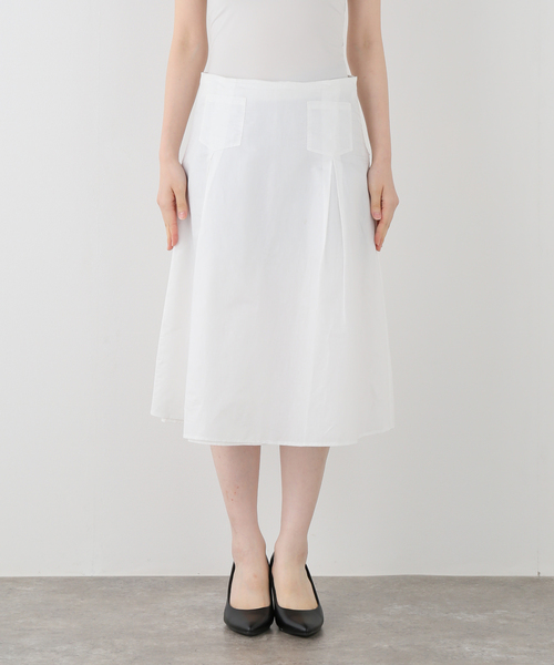 Paloma Wool(パロマウール)の「PALOMA WOOL / パロマウール DIMI PLEATED DETAIL MIDI SKIRT(スカート・レディース・ホワイト・34)」の9枚目の写真