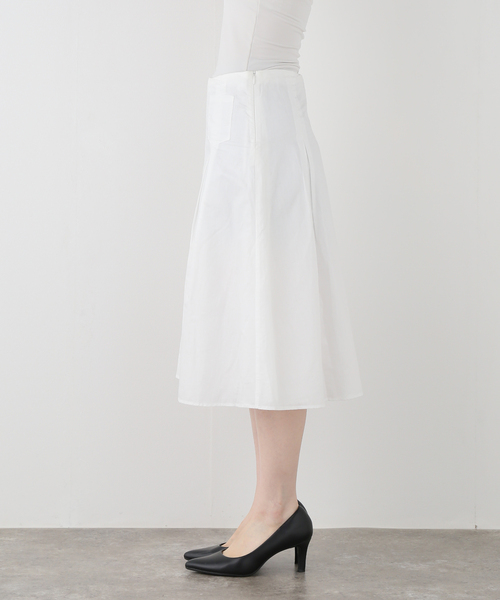Paloma Wool(パロマウール)の「PALOMA WOOL / パロマウール DIMI PLEATED DETAIL MIDI SKIRT(スカート・レディース・ホワイト・34)」の10枚目の写真
