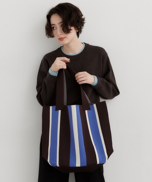 THE SHOP TK (ザ ショップ ティーケー )の「ニットトートBAG(トートバッグ・レディース・ブルー系その他2/ダークブラウン系2/ブラック系・99)」の3枚目の写真