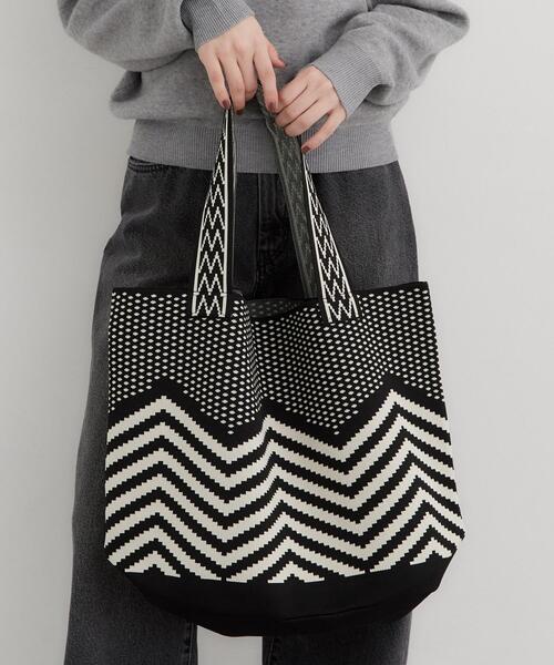 THE SHOP TK (ザ ショップ ティーケー )の「ニットトートBAG(トートバッグ・レディース・ブルー系その他2/ダークブラウン系2/ブラック系・99)」の19枚目の写真