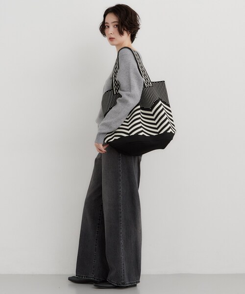 THE SHOP TK (ザ ショップ ティーケー )の「ニットトートBAG(トートバッグ・レディース・ブルー系その他2/ダークブラウン系2/ブラック系・99)」の18枚目の写真