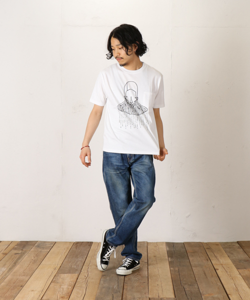 CIAOPANIC（チャオパニック）の「【Kenichi Oki】　BEARD（Tシャツ/カットソー・メンズ・ホワイト/ブラック・L/LL/M）」の7枚目の写真