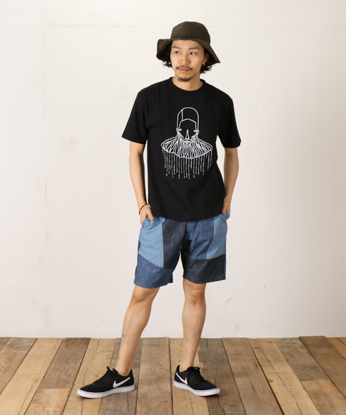 CIAOPANIC（チャオパニック）の「【Kenichi Oki】　BEARD（Tシャツ/カットソー・メンズ・ホワイト/ブラック・L/LL/M）」の8枚目の写真
