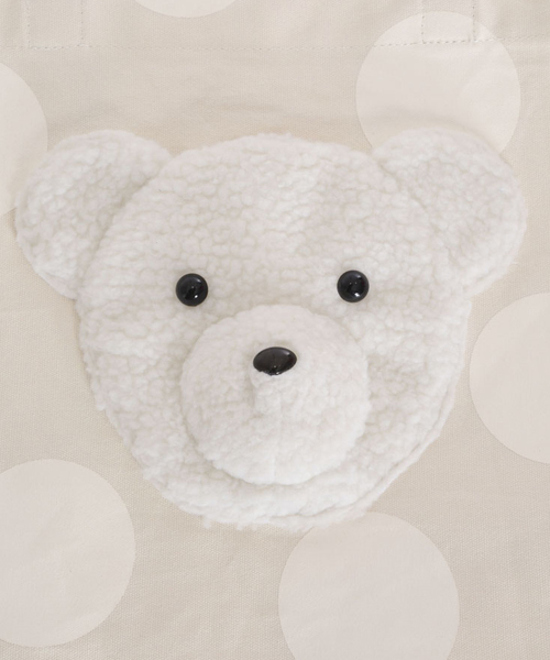 merry jenny（メリージェニー）の「dotもこもこbearトート（トートバッグ・レディース・ピンク/オフホワイト/ライトブルー・FREE）」の6枚目の写真