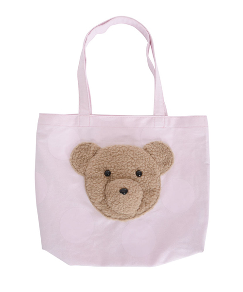 merry jenny（メリージェニー）の「dotもこもこbearトート（トートバッグ・レディース・ピンク/オフホワイト/ライトブルー・FREE）」の8枚目の写真