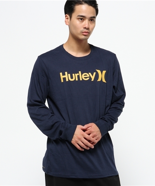 Hurley (ハーレー)の「ONE & ONLY DRI-FIT L/S(Tシャツ/カットソー・メンズ・ブラック/ホワイト/ヘザーグレー/ネイビー・MEDIUM/LARGE/SMALL)」の1枚目の写真