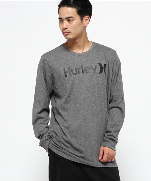 Hurley (ハーレー)の「ONE & ONLY DRI-FIT L/S(Tシャツ/カットソー・メンズ・ブラック/ホワイト/ヘザーグレー/ネイビー・MEDIUM/LARGE/SMALL)」の3枚目の写真