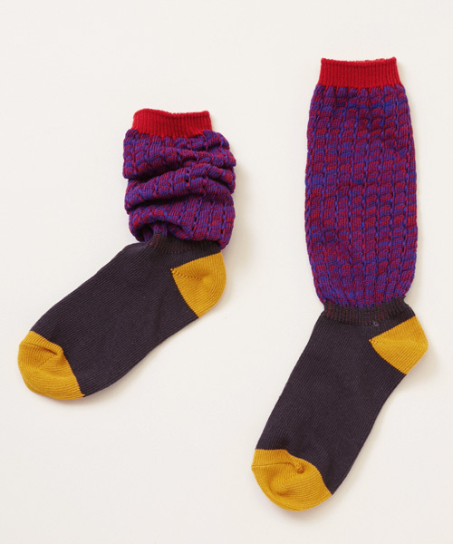 チャイハネ（チャイハネ）の「【チャイハネ】バルーンルーズソックス / 靴下24cm（ソックス/靴下・レディース・レッド/ブルー/オレンジ・FREE）」の3枚目の写真