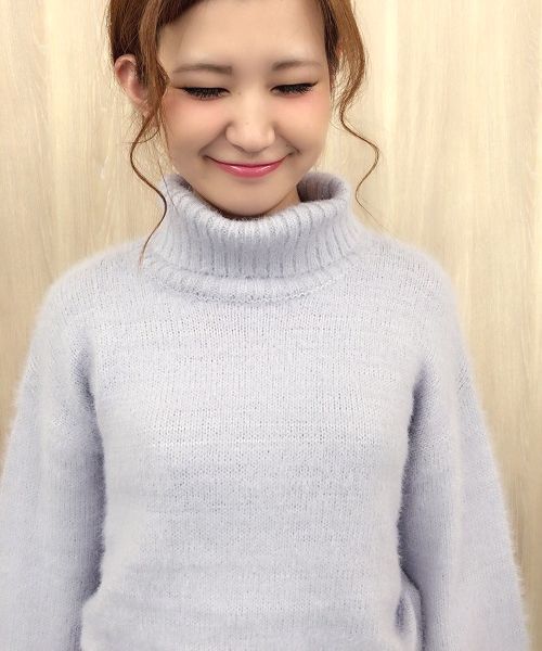 archives(アルシーヴ)の「タートルネック プルオーバー(ニット/セーター・レディース・ピンク/オフホワイト/グレー/ブルー・MEDIUM)」の5枚目の写真