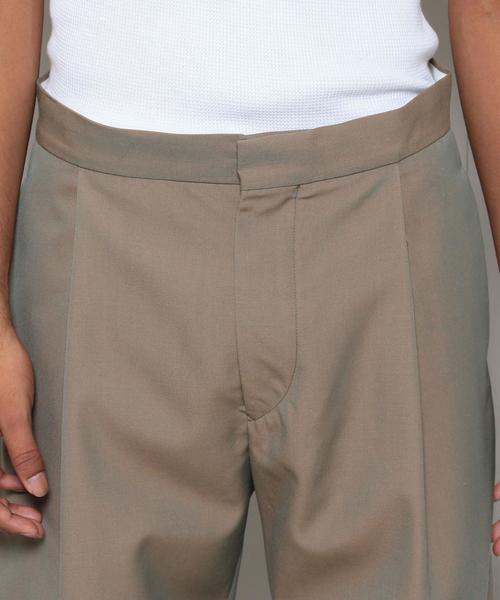BEAUTY&YOUTH UNITED ARROWS(ビューティーアンドユースユナイテッドアローズ)の「<H BEAUTY&YOUTH> CHAMBRAY 1P WIDE PT/パンツ◆(その他パンツ・メンズ・オリーブ・MEDIUM/SMALL/LARGE)」の5枚目の写真