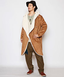 チャイハネ | 【チャイハネ】フェイクムートンメンズコート/ フーディー(ムートンコート)