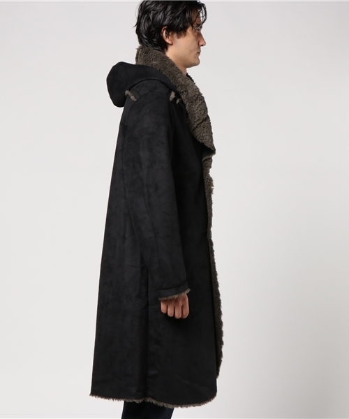 チャイハネ(チャイハネ)の「【チャイハネ】フェイクムートンメンズコート/ フーディー(ムートンコート・メンズ・ブラック/ベージュ・FREE)」の11枚目の写真