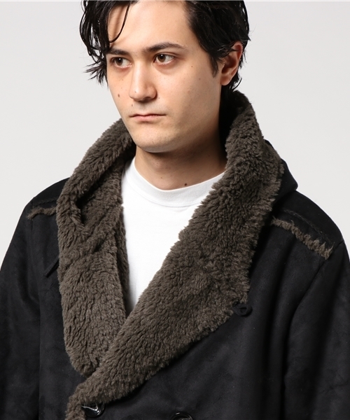 チャイハネ(チャイハネ)の「【チャイハネ】フェイクムートンメンズコート/ フーディー(ムートンコート・メンズ・ブラック/ベージュ・FREE)」の14枚目の写真