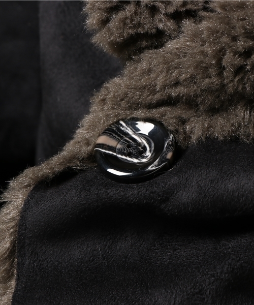 チャイハネ(チャイハネ)の「【チャイハネ】フェイクムートンメンズコート/ フーディー(ムートンコート・メンズ・ブラック/ベージュ・FREE)」の17枚目の写真