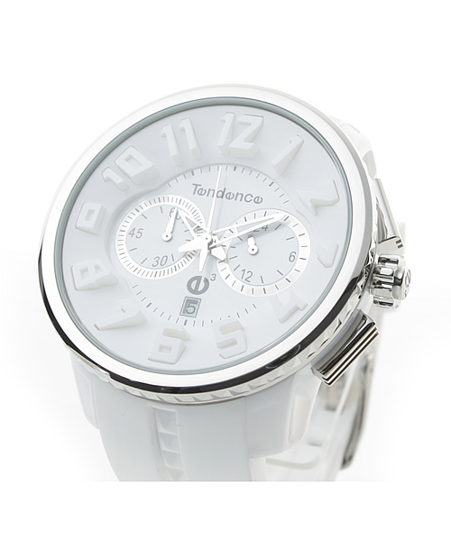 Tendence(テンデンス)の「Tendence クロノグラフ腕時計(アナログ腕時計・メンズ・ホワイト・フリ-)」の4枚目の写真