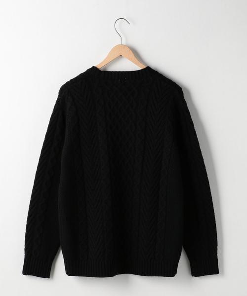 coen(コーエン)の「アランケーブルクルーネックニット(ブラウン⇒WEB限定カラー)(ニット/セーター・メンズ・オフホワイト/ブラック/グレー/ブラウン/レッド・X-LARGE/SMALL/MEDIUM/LARGE)」の20枚目の写真