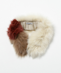 GUILD PRIME | 【GUILD PRIME】WOMENS ブルーFOXカラーブロックティペット(マフラー)
