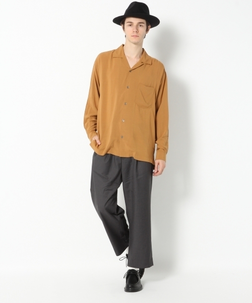 GLOBAL WORK(グローバルワーク)の「オープンカラーシャツ長袖/772219(シャツ/ブラウス・メンズ・ネイビー/ホワイト/ブラウン・LARGE/MEDIUM/SMALL/X-LARGE)」の14枚目の写真