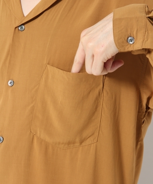 GLOBAL WORK(グローバルワーク)の「オープンカラーシャツ長袖/772219(シャツ/ブラウス・メンズ・ネイビー/ホワイト/ブラウン・LARGE/MEDIUM/SMALL/X-LARGE)」の10枚目の写真