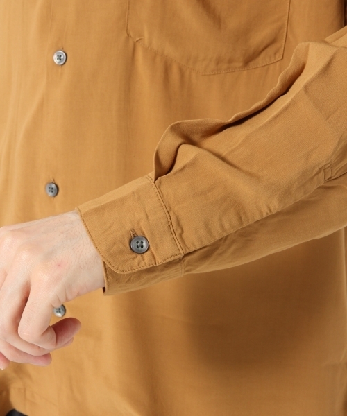 GLOBAL WORK(グローバルワーク)の「オープンカラーシャツ長袖/772219(シャツ/ブラウス・メンズ・ネイビー/ホワイト/ブラウン・LARGE/MEDIUM/SMALL/X-LARGE)」の13枚目の写真