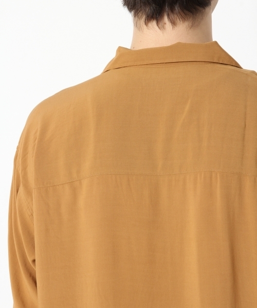 GLOBAL WORK(グローバルワーク)の「オープンカラーシャツ長袖/772219(シャツ/ブラウス・メンズ・ネイビー/ホワイト/ブラウン・LARGE/MEDIUM/SMALL/X-LARGE)」の9枚目の写真