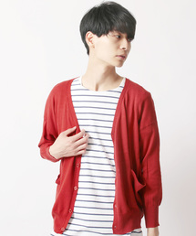 THE CASUAL | コットンニット長袖ドロップショルダーワイドカーディガン(カーディガン/ボレロ)