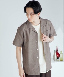 ポリトロリラックスオープンカラーシャツ