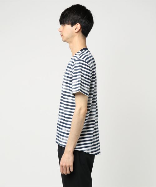everyone reebok ボーダーロンT everyone × REEBOK BORDER LONG SLEEVE TEE SHIRT GRAY XLサイズ