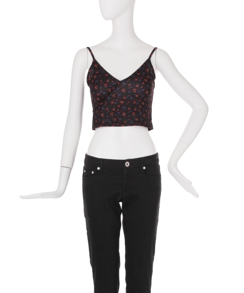 EMODA（エモダ）の「DOT FLOWER CAMI（キャミソール・レディース・その他/その他1/ホワイト/ブラック・MEDIUM/SMALL）」の5枚目の写真