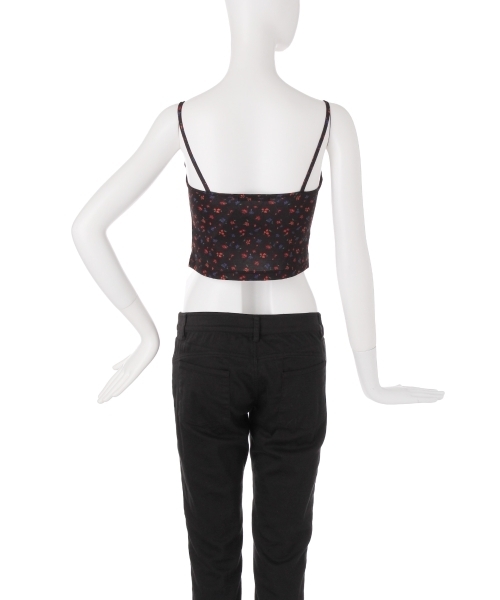 EMODA（エモダ）の「DOT FLOWER CAMI（キャミソール・レディース・その他/その他1/ホワイト/ブラック・MEDIUM/SMALL）」の7枚目の写真