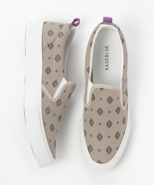 RAGEBLUE(レイジブルー)の「スリッポンスニーカーSS/793342(スリッポン・メンズ・ブラック/ベージュ/ライトブルー/ダークグレー・LARGE/MEDIUM)」の4枚目の写真