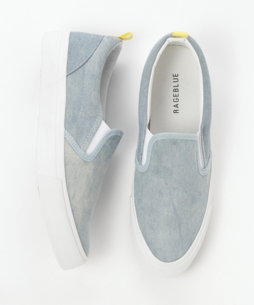 RAGEBLUE(レイジブルー)の「スリッポンスニーカーSS/793342(スリッポン・メンズ・ブラック/ベージュ/ライトブルー/ダークグレー・LARGE/MEDIUM)」の1枚目の写真