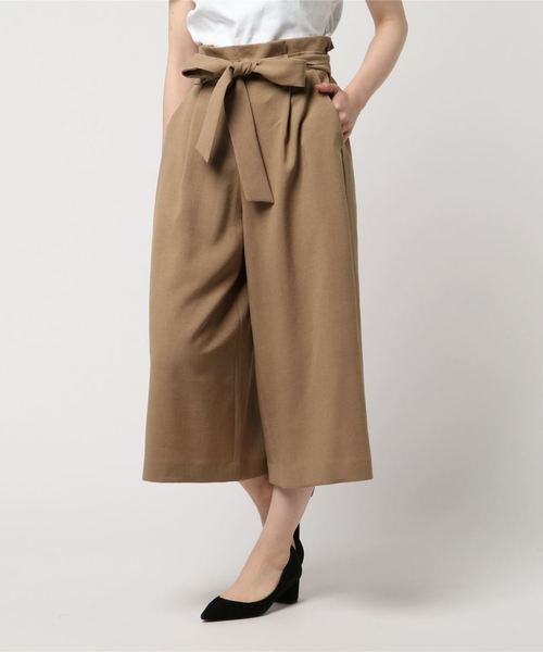 Tiara（ティアラ）の「リネンライクベルテッドスカンツ（その他パンツ・レディース・ネイビー/ベージュ/グリーン・S/M）」の5枚目の写真