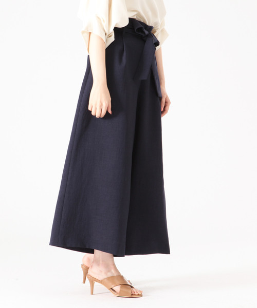 Tiara（ティアラ）の「リネンライクベルテッドスカンツ（その他パンツ・レディース・ネイビー/ベージュ/グリーン・S/M）」の14枚目の写真