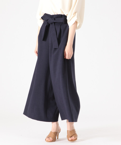 Tiara（ティアラ）の「リネンライクベルテッドスカンツ（その他パンツ・レディース・ネイビー/ベージュ/グリーン・S/M）」の13枚目の写真