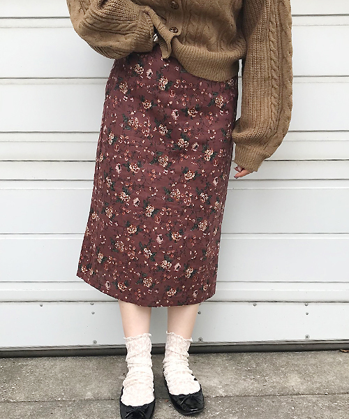 apres jour（アプレジュール）の「アソート柄ナロースカート【ZOZOTOWN限定アイテム】（スカート・レディース・ブラウン/ピンク/ネイビー/ボルドー/ライトブラウン・FREE/フリー）」の4枚目の写真